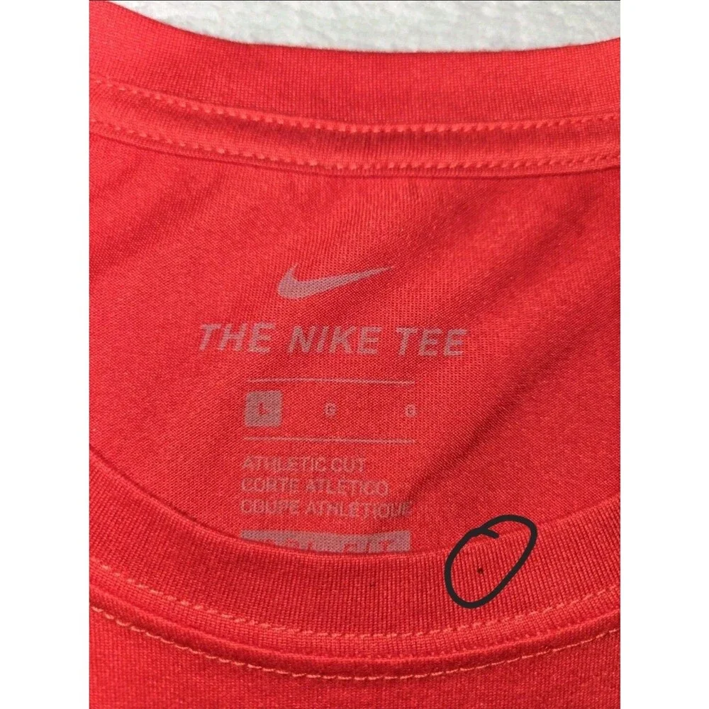 Mens Nike DriFit Ohio State Buckeyes T Shirt Red Large Big Ten Football